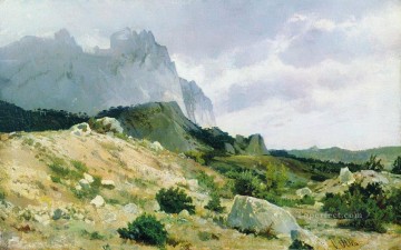  Montes Pintura - orilla rocosa 1879 paisaje clásico montes Ivan Ivanovich